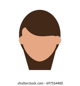 faceless woman avatar icon image