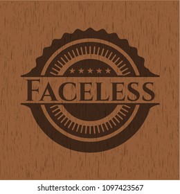  Faceless wooden emblem