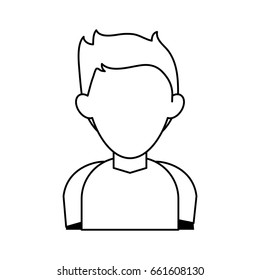 faceless young man icon image 