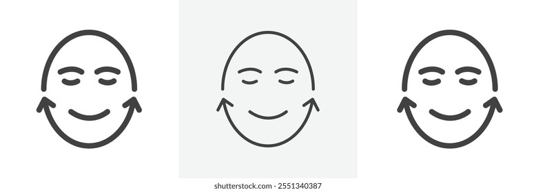 Facelift icon pack. Vector illustration. EPS10