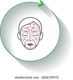 Facelift recovery icon vector design