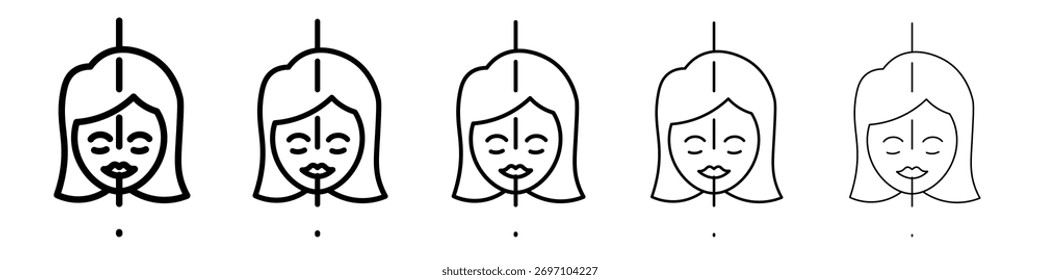 Facelifting-Verfahren Symbol-Design, Logo, App, UI. Vektorgrafik, EPS