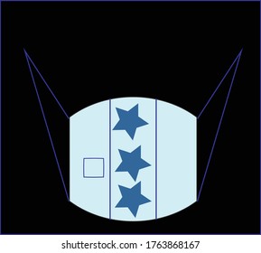 facemask against coronavirus pedemic vector illudtration