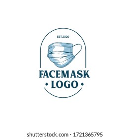 facemask logo, surgical mask logo