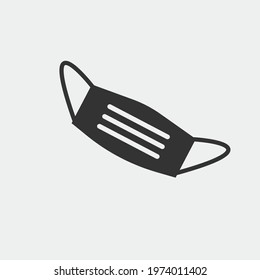 Facemask vector icon illustration sign