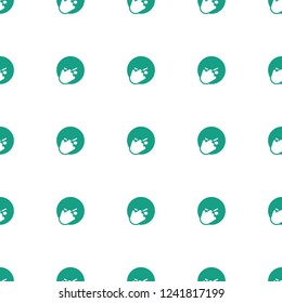 Facepalm Pattern Repeat Seamless On White Background. Editable Filled Facepalm Icons From Emotions Collection. Facepalm Emot Icon For Web And Mobile.