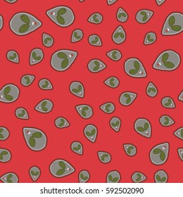 Faces of aliens UFO seamless pattern. Background for textiles and fabrics, wrapping paper and wallpapers of all kinds. Universal design icons alien heads seamless patterns tiling.