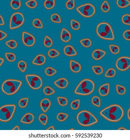 Faces of aliens UFO seamless pattern. Background for textiles and fabrics, wrapping paper and wallpapers of all kinds. Universal design icons alien heads seamless patterns tiling.
