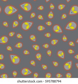 Faces of aliens UFO seamless pattern. Background for textiles and fabrics, wrapping paper and wallpapers of all kinds. Universal design icons alien heads seamless patterns tiling.