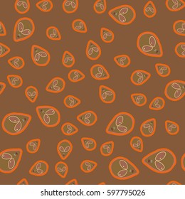 Faces of aliens UFO seamless pattern. Background for textiles and fabrics, wrapping paper and wallpapers of all kinds. Universal design icons alien heads seamless patterns tiling.