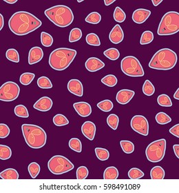 Faces of aliens UFO seamless pattern. Background for textiles and fabrics, wrapping paper and wallpapers of all kinds. Universal design icons alien heads seamless patterns tiling.