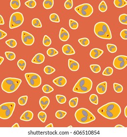 Faces of aliens UFO seamless pattern. Background for textiles and fabrics, wrapping paper and wallpapers of all kinds. Universal design icons alien heads seamless patterns tiling.