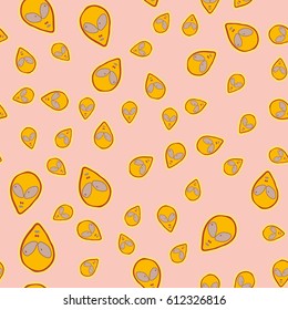 Faces of aliens UFO seamless pattern. Background for textiles and fabrics, wrapping paper and wallpapers of all kinds. 