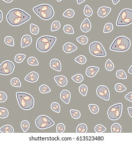 Faces of aliens UFO seamless pattern. Background for textiles and fabrics, wrapping paper and wallpapers of all kinds. Universal design icons alien heads seamless patterns tiling.