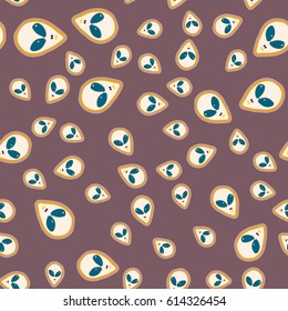 Faces of aliens UFO seamless pattern. Background for textiles and fabrics, wrapping paper and wallpapers of all kinds. Universal design icons alien heads seamless patterns tiling.