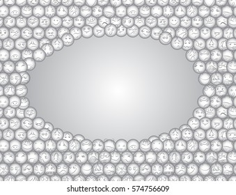Faces. Background of various face expressions for presentation, flyer,  brochure  or greeting card . 