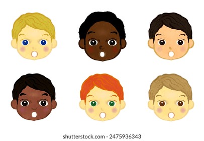 Faces of cute boys around the world Surprise Ver