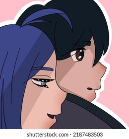 Faces Of Loving Anime Heroes Of A Guy And A Girl