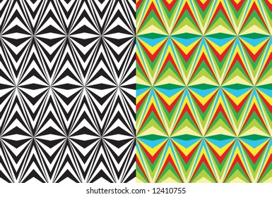 faces - seamless abstract tiling