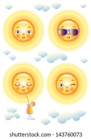 The faces of the Sun