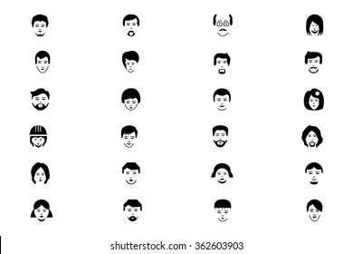 Faces Vector Icons 3