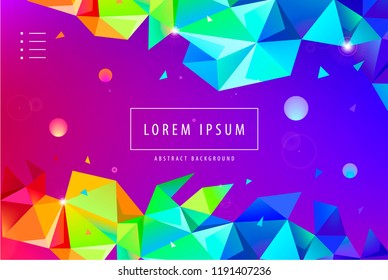 faceted abstract background. Geometric modern origami style. Low poly illustration. 3d polygonal texture. Web page, modern business brochure/ leaflet, flyer, cover template.