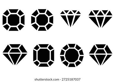 Faceted gems and diamonds gemstone