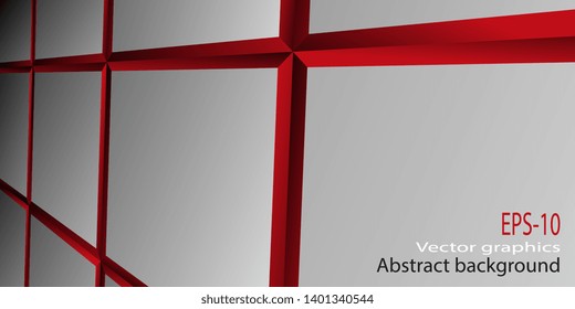 Faceted panels. Abstract background. Background of quadrangles. Geometric shapes. Business card. Banner. Vector graphics