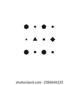 Facets, background, watermark geometric symbol simple logo vector