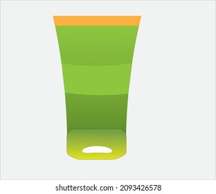 Facewash and shampoo package botle  vector