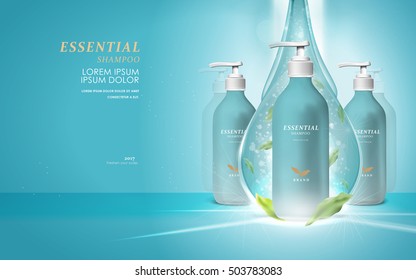 facial cleaner blank package model, 3d illustration for ads or magazine