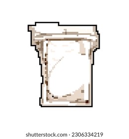 facial cotton pad game pixel art retro vector. bit facial cotton pad. old vintage illustration