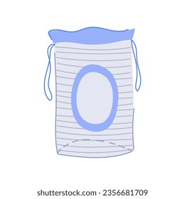 facial cotton pads cartoon. hygiene soft, healthy cleansing, clean woman facial cotton pads sign. isolated symbol vector illustration