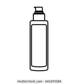 Facial cream bottle icon