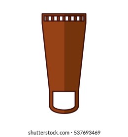 facial cream bottle isolated icon vector illustration design