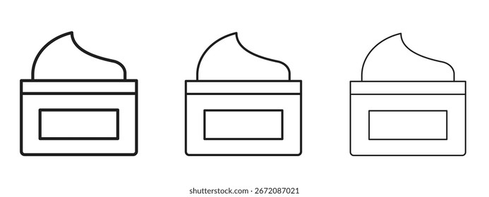 Icono de crema facial. Ilustración de elemento simple. Puede ser utilizado para el Web y el móvil.