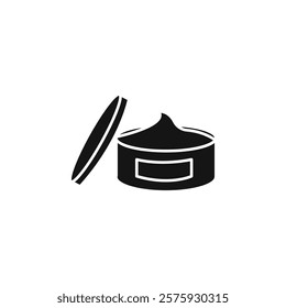Facial cream icon Simple thin line flat symbol