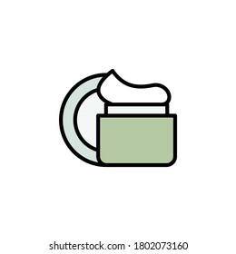 facial cream outline icon. Elements of Beauty and Cosmetics illustration icon. Signs and symbols can be used for web, logo, mobile app, UI, UX