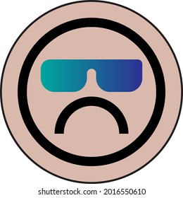Facial Emotions, Expressions Simple Clipart Vector Illustrations Format Eps10.