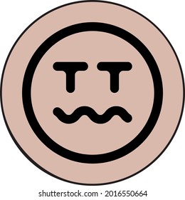 Facial Emotions, Expressions Simple Clipart Vector Illustrations Format Eps10.
