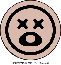 Facial Emotions, Expressions Simple Clipart Vector Illustrations Format Eps10.