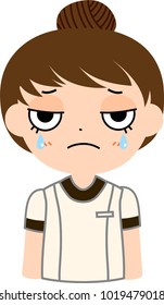 facial esthetician cry.eps
This is a vector illustration.