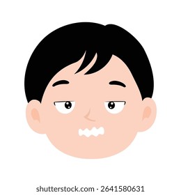 facial expression complaining cartoon illustration