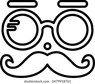 Facial Expression flat black vector icon.