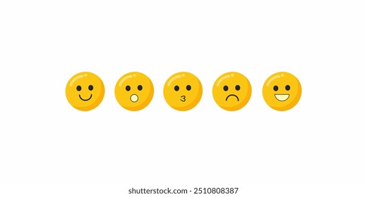 facial expression logo design in circle shape