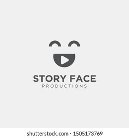 facial expression logos and play videos