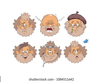 Facial expression in vector image