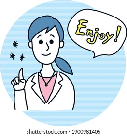 
Facial expression of a woman.
Enjyoy.