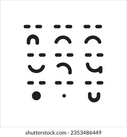 facial expressions applied to an emoji symbol