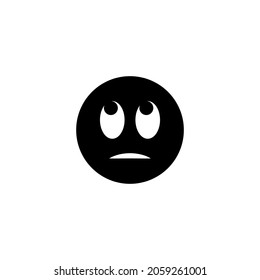 facial expressions don't know icon in emotions set